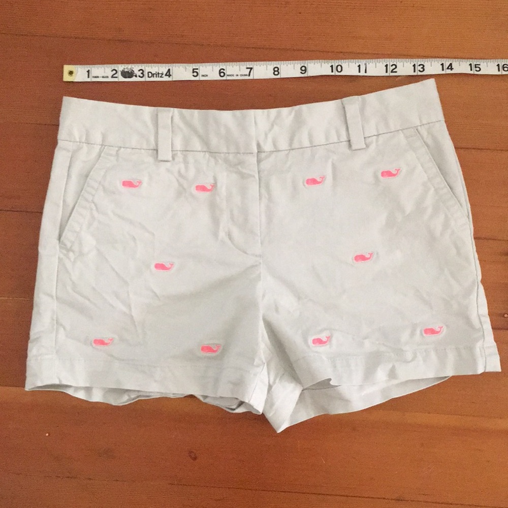 Vineyard Vines Girls Neon Hot Pink Whale Print Shorts sz 12